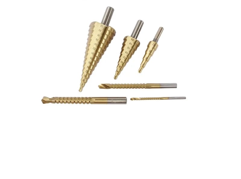 đ„6 PCS HSS Titan beschichtetes Bohrer-Set mit Titan-Beschichtung