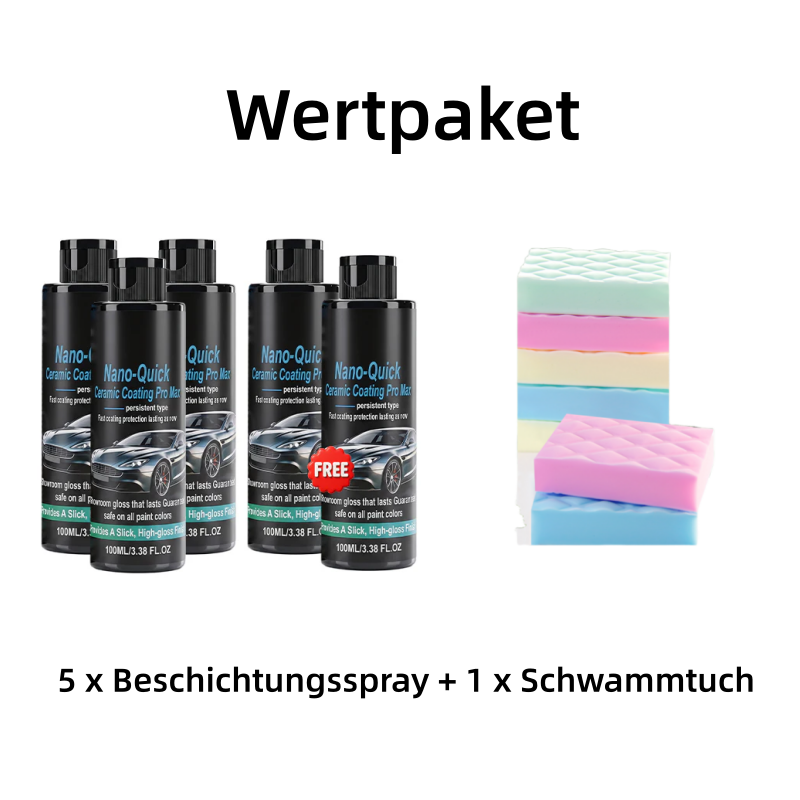 🎁50% Rabatt🔥Hochglänzendes Nano-Keramik-Beschichtungsspray, wasserabweisend & kratzfest