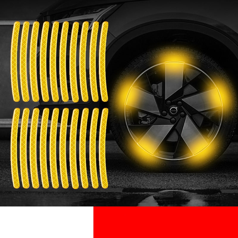 Reflektierende Auto-Felgenaufkleber