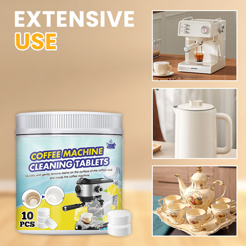 Kraftvolle Reinigungsbrausetabletten für Kaffeemaschine