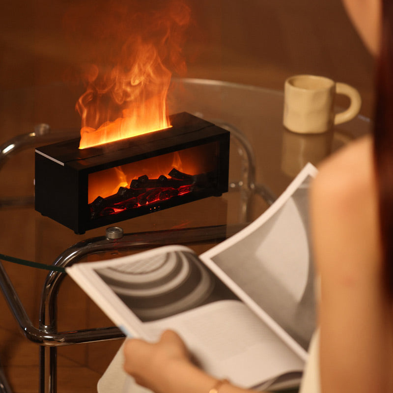 Kamin-Diffusor Luftbefeuchter mit Flammeneffekt und Fernbedienung