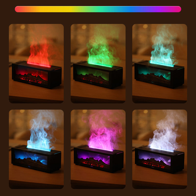 Kamin-Diffusor Luftbefeuchter mit Flammeneffekt und Fernbedienung