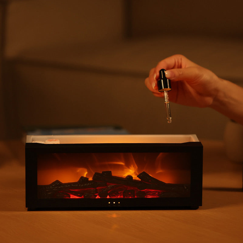Kamin-Diffusor Luftbefeuchter mit Flammeneffekt und Fernbedienung