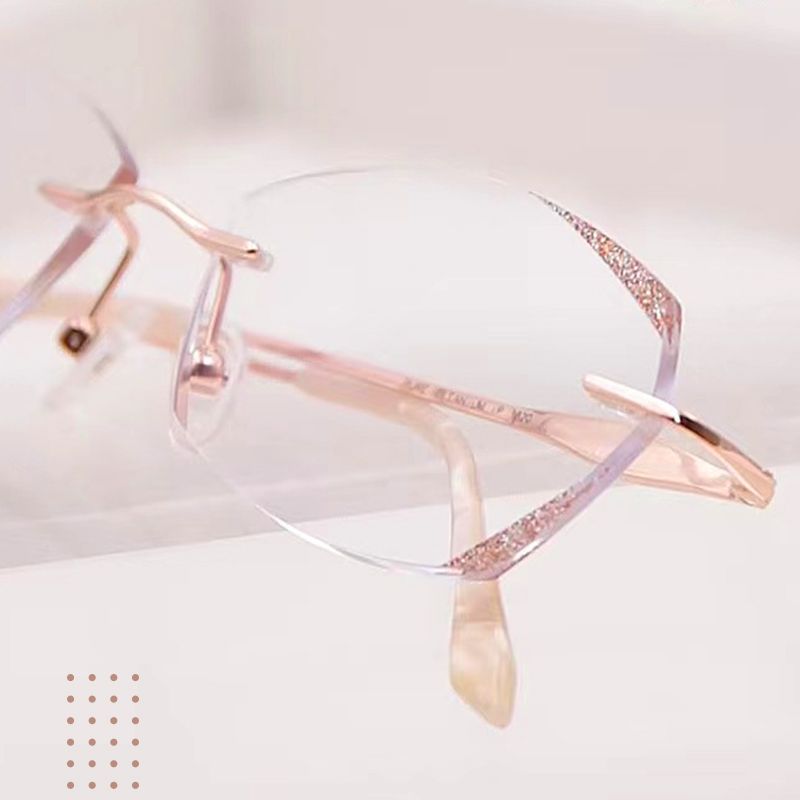 Modische randlose Anti-Blaulicht-Lesebrille(50% OFF)