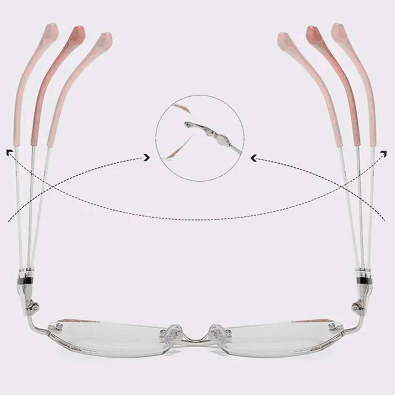 Modische randlose Anti-Blaulicht-Lesebrille(50% OFF)