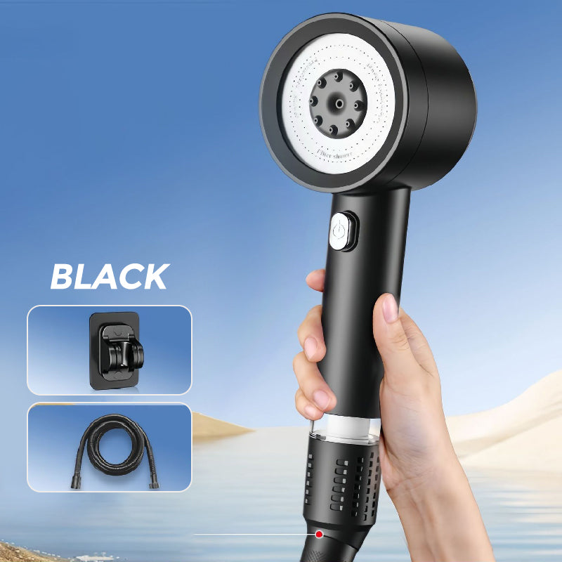 4-stufiger Hochdruck-Duschkopf mit Filter