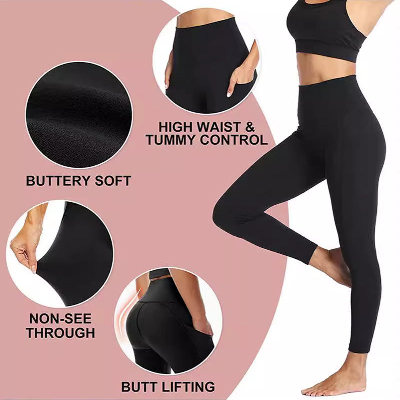 đ„ Figurformende High-Waist-Leggings mit Po-Lift & Seitentasche | 37% OFF