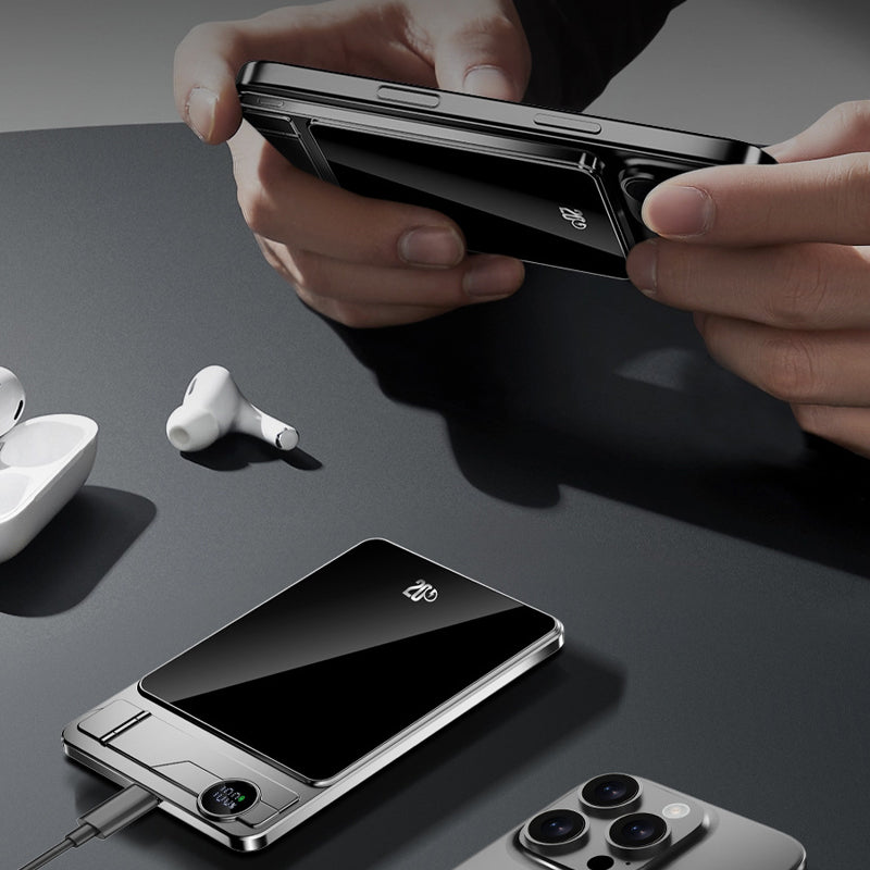 âłBegrenzte Zeit 50% Rabattđ„Magnetische Dualmodus-Powerbank mit StĂ€nder