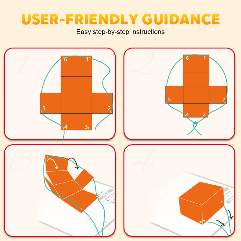 đ„Letzter Tag 50% REDUKTIONđ¶âšZiehschnur 3D-Geometrie Lernbuch