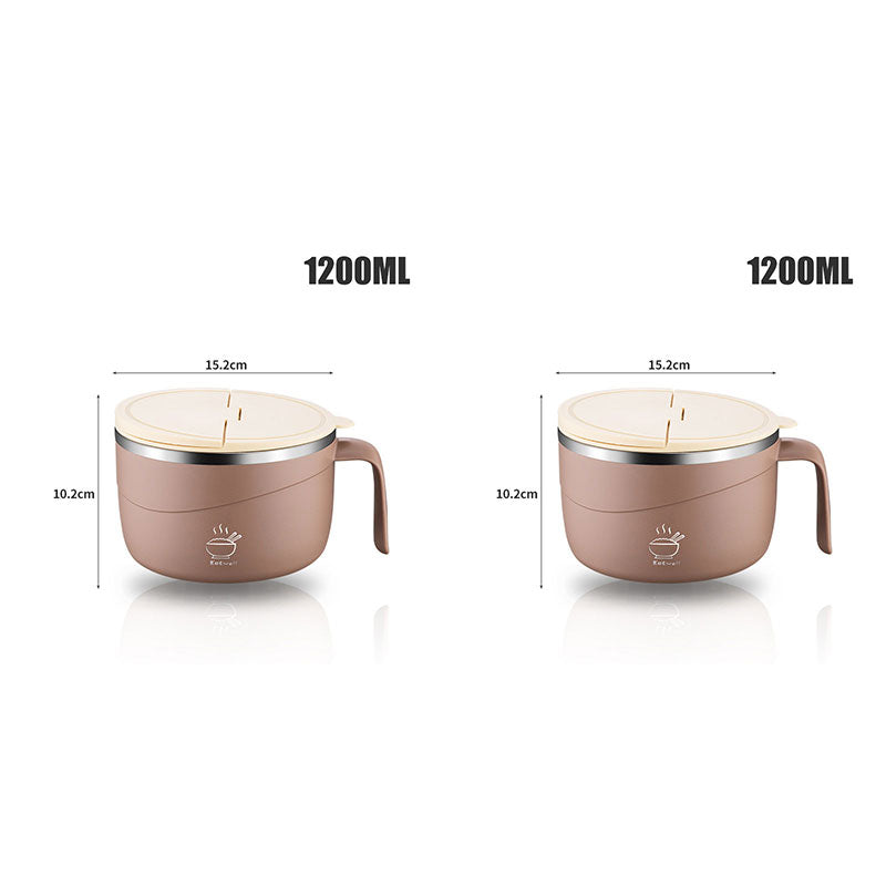 304 Edelstahl isolierte Ramen-Schüssel