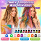 🔥Letzter Tag: 50 % Rabatt!🌈 12-Farben-Set für temporäre Haarkreide mit Applikator