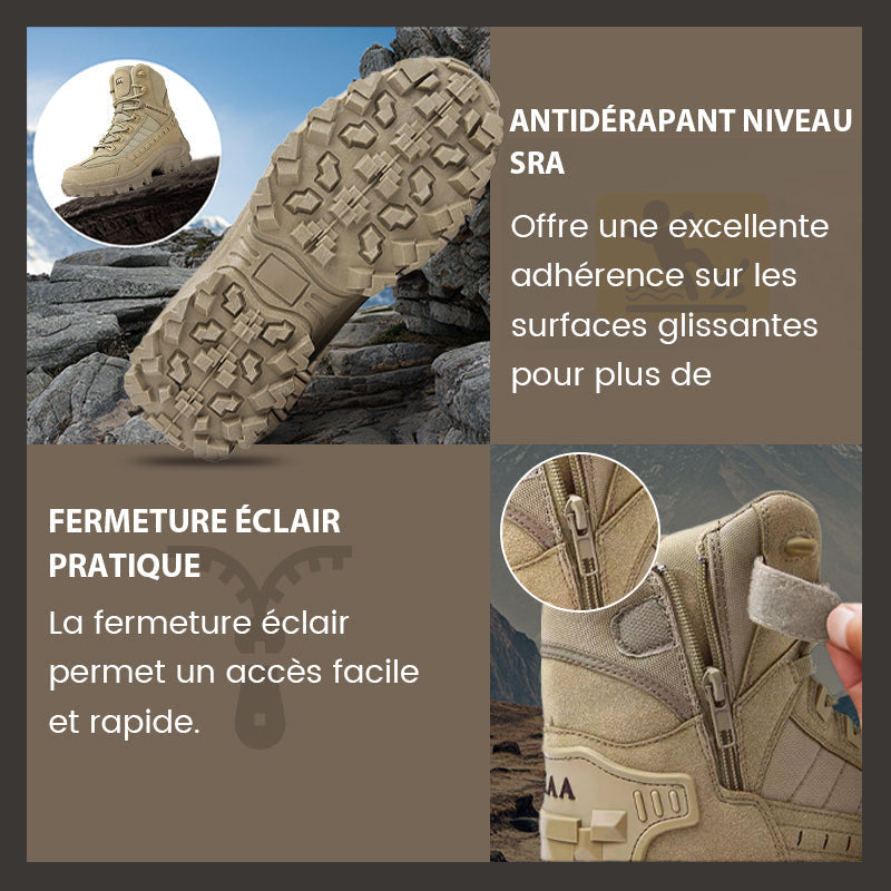 🔥Kostenloser Versand – Wasserdichte und rutschfeste taktische Sportstiefel mit hohem Schaft (verbesserte Haltbarkeit)