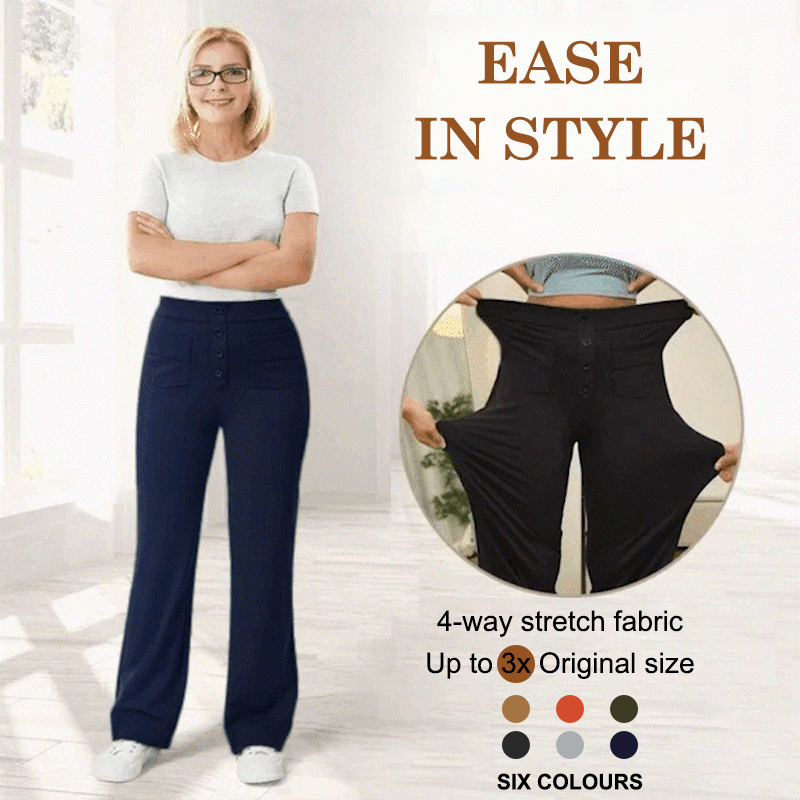 🔥Letzter Tag 50% RABATT🔥2026 NEUE Damen Casual High Waist Stretch Hose 2