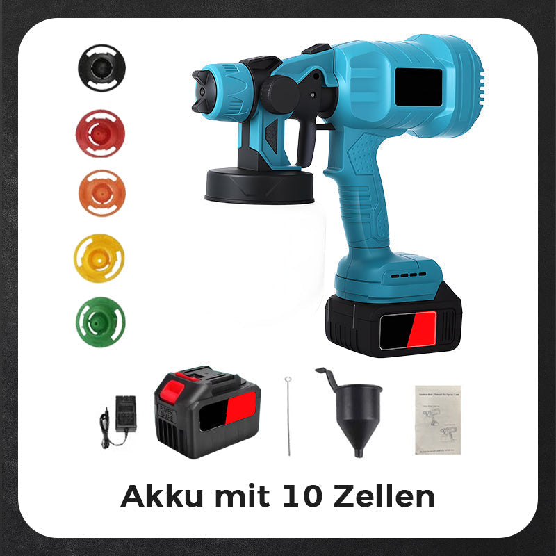 🎨 50% RABATT! 🔫 Kabellose Elektrische Spritzpistole – 800 ml/Min, Wiederaufladbar, Spritzwasserfest & Ideal Für Möbel, Zäune & Wände 🏠