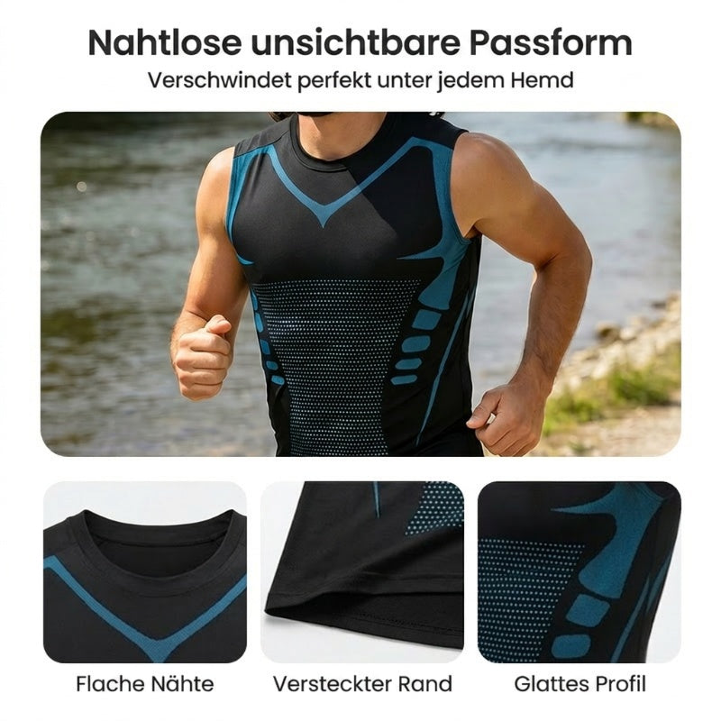👚 50% RABATT! 🔥 Ionic Shaping ärmelloses Shirt – 2026 Neue Version – Figurformend, atmungsaktiv & perfekt für unter jedem Outfit ✨