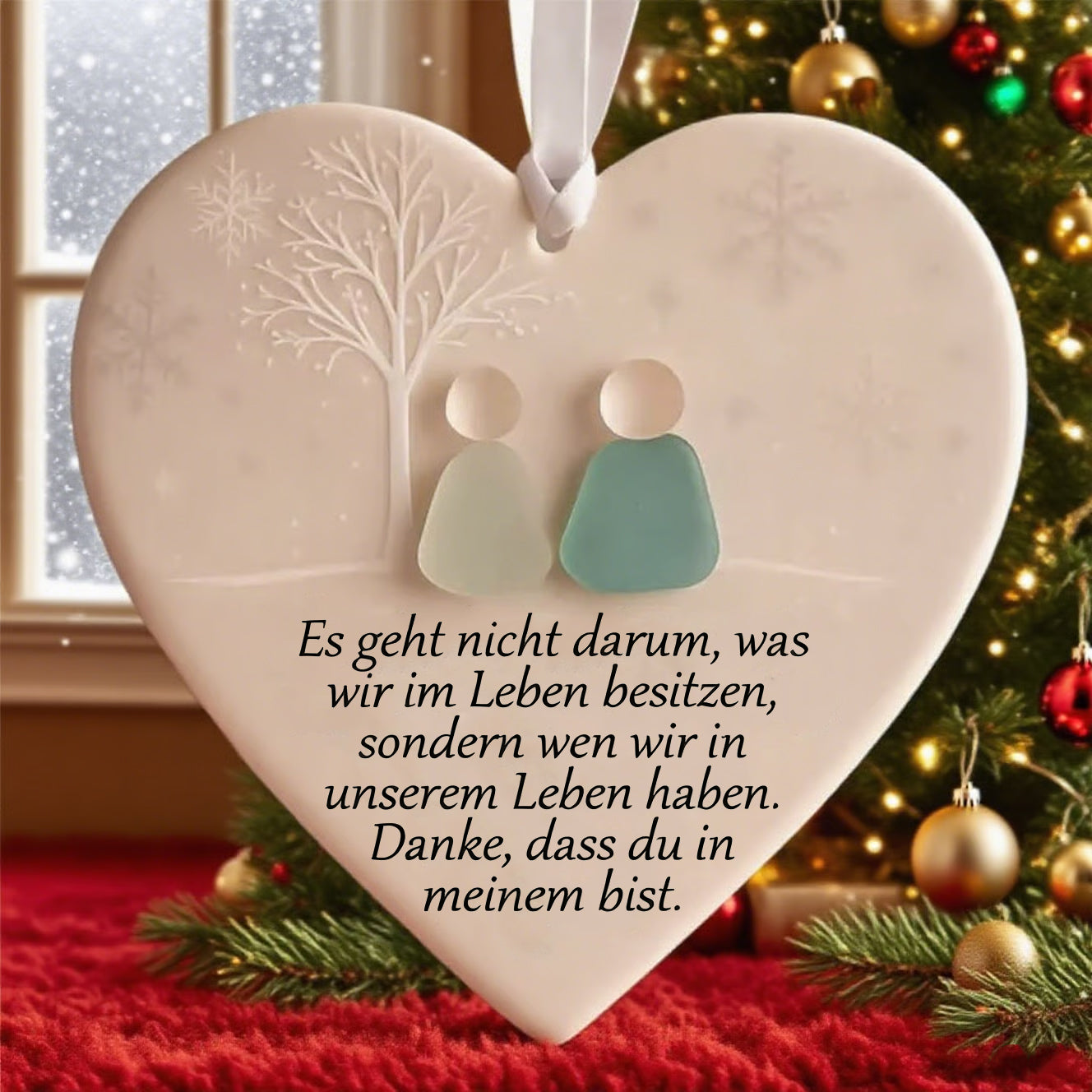 ⏳Letzter Tag Verkauf 70% Rabatt⏰Herzförmige Meerglas-Freundschaftsdekoration🌊✨Geformt von der Natur & handgefertigt💝