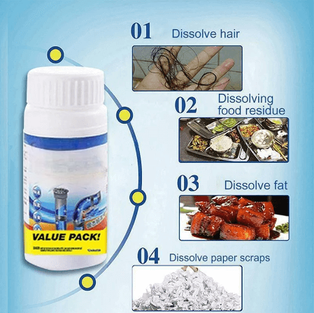 💦Kraftvoller Spülbecken- und Abflussreiniger