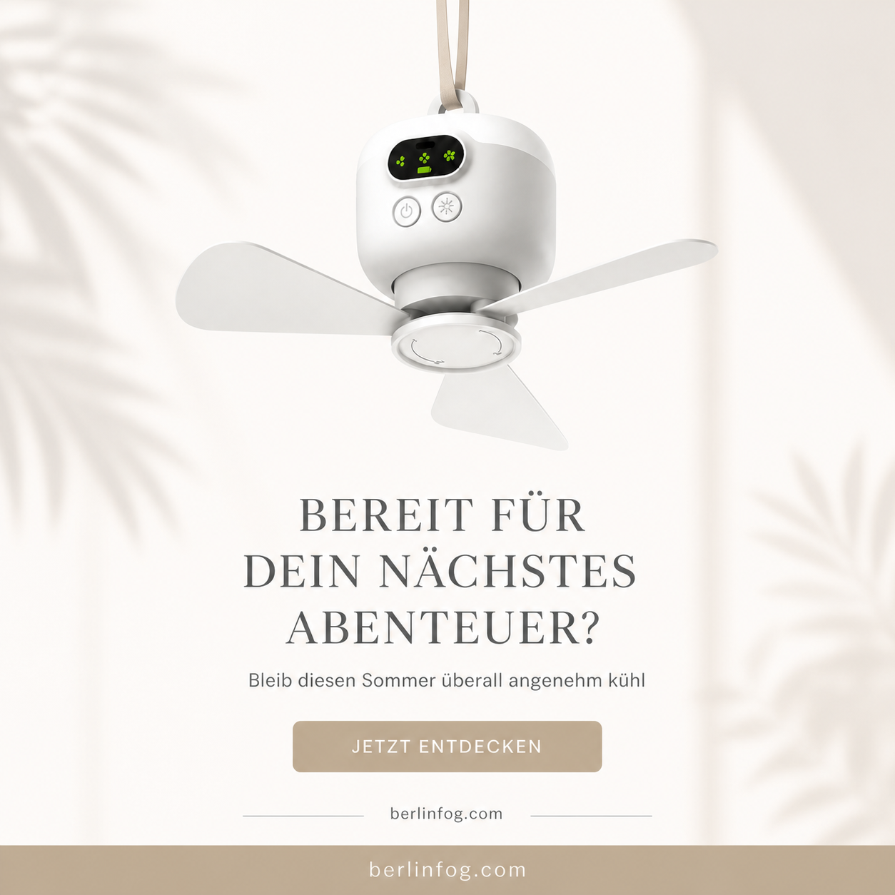 ⏰ Zeitlich begrenztes Angebot: 60% RABATT auf wiederaufladbaren Deckenventilator mit LED! 🌬️✨