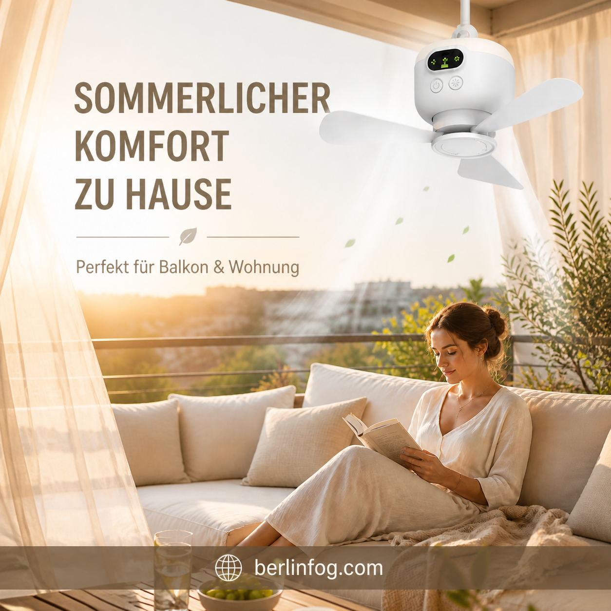 ⏰ Zeitlich begrenztes Angebot: 60% RABATT auf wiederaufladbaren Deckenventilator mit LED! 🌬️✨