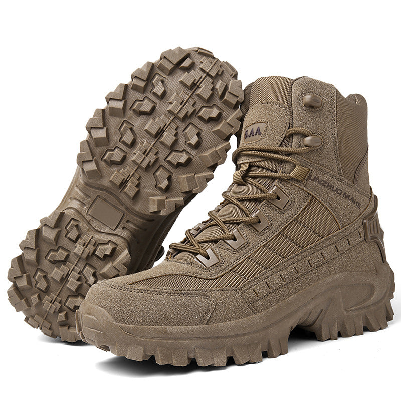 🔥Kostenloser Versand – Wasserdichte und rutschfeste taktische Sportstiefel mit hohem Schaft (verbesserte Haltbarkeit)