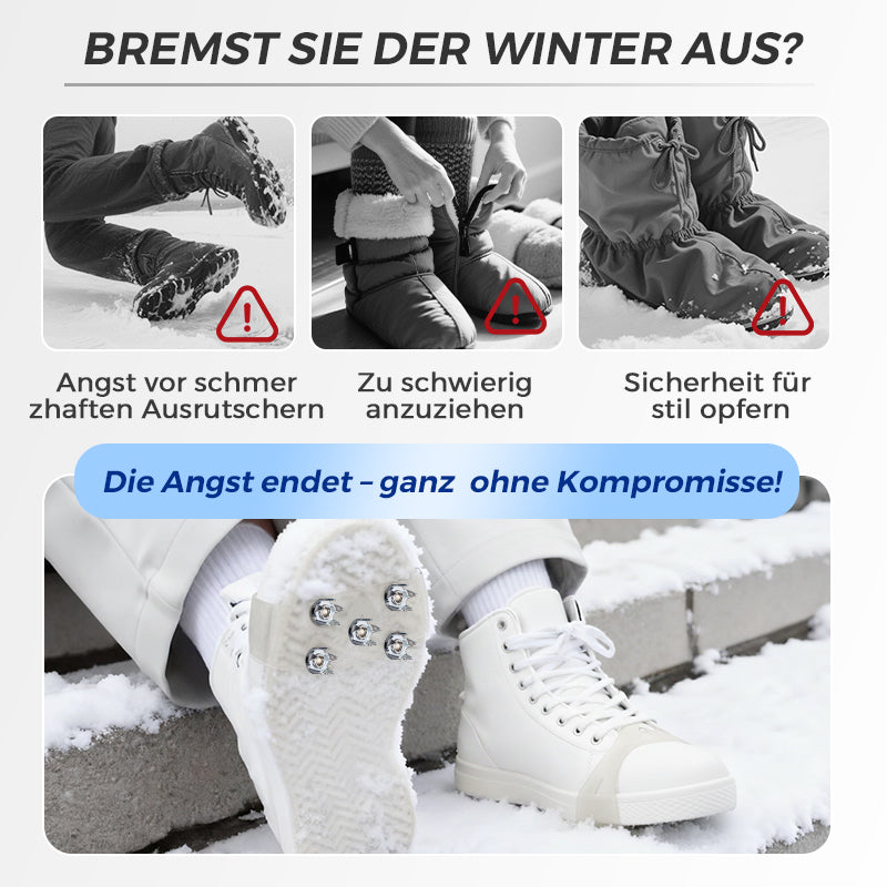 Universelle 5-Zacken-Steigeisen für Schuhe und Stiefel ⚡❄️👢