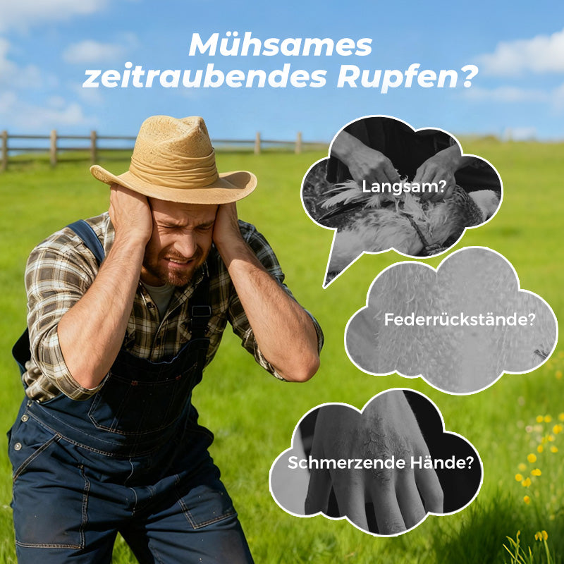 🦆🔥2025 SCHNÄPPCHEN 🔥🐓Elektrische Geflügelrupfmaschine – Einfaches Rupfen, spart Zeit und Mühe!