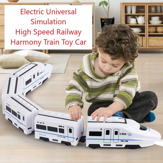 💥Hot Sale 💥-Elektrische Universal-Simulation Hochgeschwindigkeits-Eisenbahn Harmony Train Toy