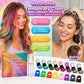 🔥Letzter Tag: 50 % Rabatt!🌈 12-Farben-Set für temporäre Haarkreide mit Applikator