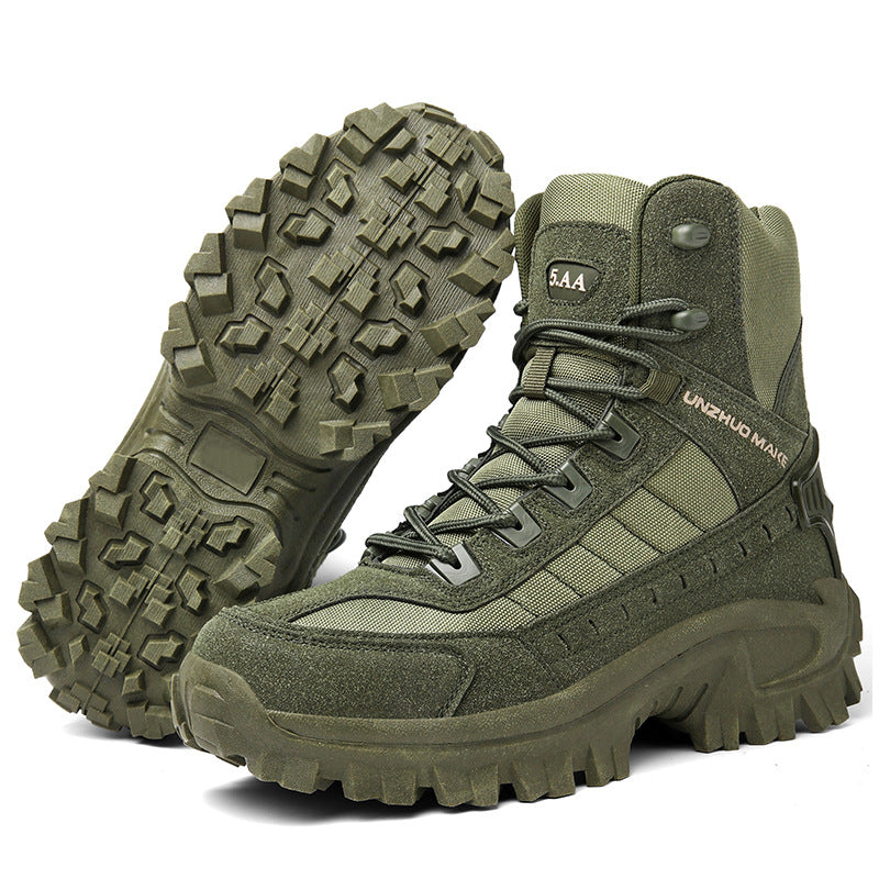 🔥Kostenloser Versand – Wasserdichte und rutschfeste taktische Sportstiefel mit hohem Schaft (verbesserte Haltbarkeit)