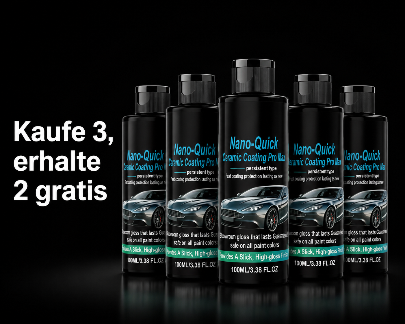 🎁50% Rabatt🔥Hochglänzendes Nano-Keramik-Beschichtungsspray, wasserabweisend & kratzfest