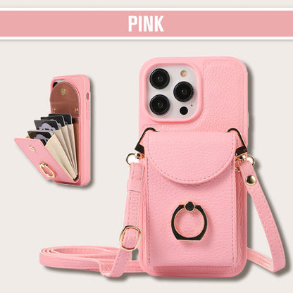 💖Multifunktionale Crossbody-Handyhülle mit Tasche für Telefone der iPhone-Serie