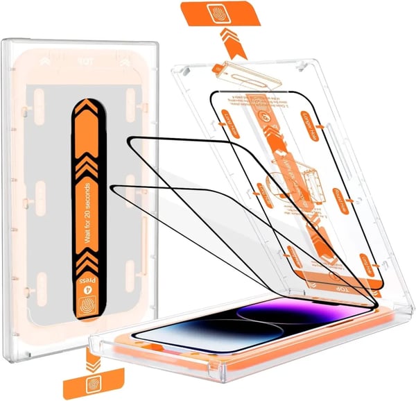 📱2024 Neue Displayschutzbox mit automatischer Ausrichtung für das iPhone – staubfrei und ohne Blasen