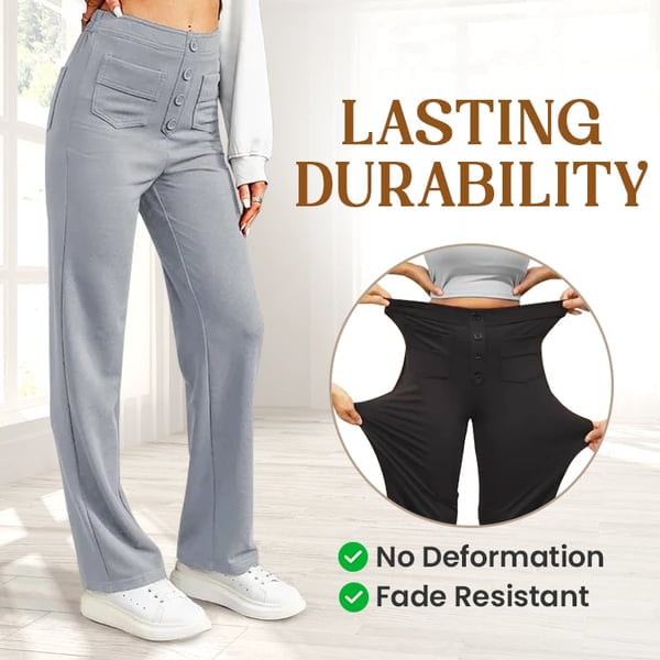 🔥Letzter Tag 50% RABATT🔥2026 NEUE Damen Casual High Waist Stretch Hose 2
