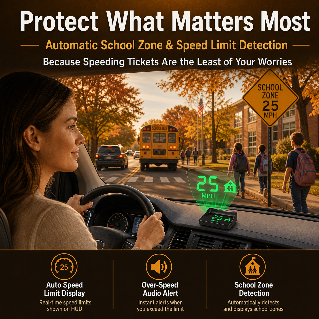 Head-Up-Display (HUD) Auto-GPS Digitaler Tachometer