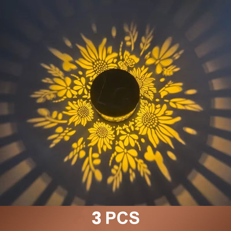 ☀️ Solar-Mandalaleuchte für Garten & Terrasse – 2-in-1 Bodenlampe & Wandleuchte – Ornamentale Lichtdeko mit Vintage-Effekt – Rostfrei & Langlebig