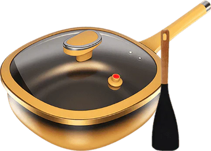 🔥Begrenzte Stückzahl verfügbar 50 % Rabatt🔥🍳✨ Antihaft-Topf aus Titanlegierung, 12 Zoll, mit Deckel 🍲💫
