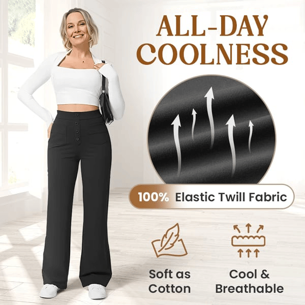 🔥Letzter Tag 50% RABATT🔥2026 NEUE Damen Casual High Waist Stretch Hose 2