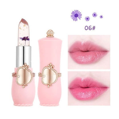 Gelee-Farbwechselnde Lippenstifte mit getrockneten Blumen