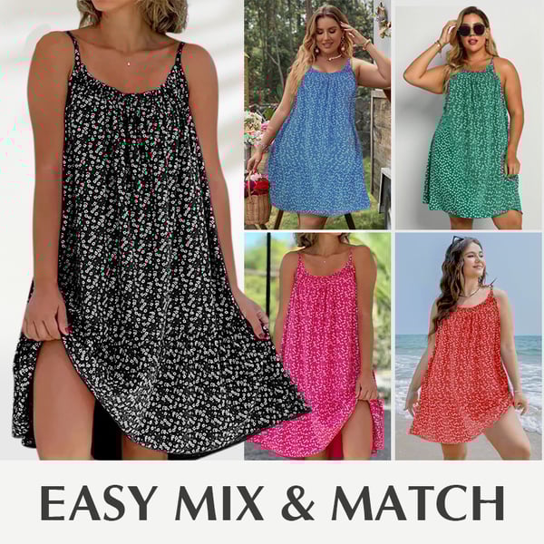 🔥50%Rabatt-Neues bedrucktes Camisole-Kleid