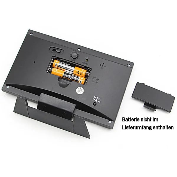 ⏰LETZTER TAG VERKAUF 50% RABATT✨Digitaler LED-Temperatur- und Luftfeuchtigkeitsmonitor, Wettervorhersage, LED-Tischwecker