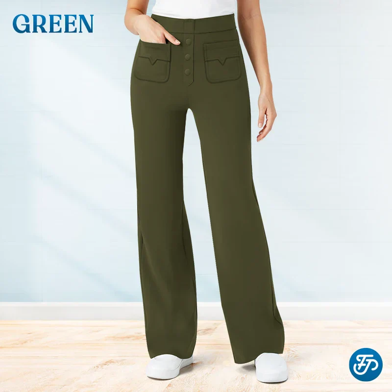 🔥Letzter Tag 50% RABATT🔥2026 NEUE Damen Casual High Waist Stretch Hose 2