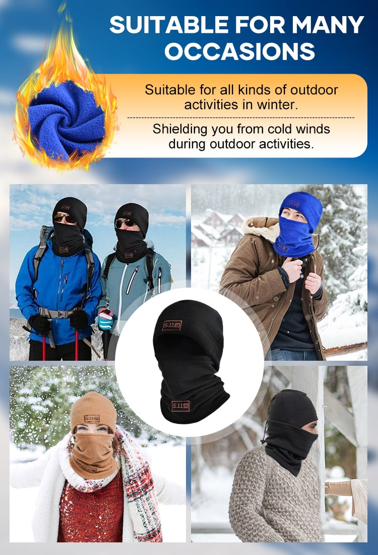 🔥Unverzichtbar bei Winterkälte 49% Off❄🎁- Polar Fleece Balaclava Hood Face Mask