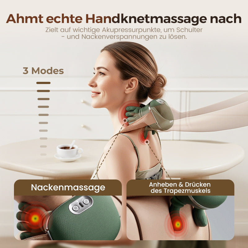 🌲 Super Weihnachtsangebot:60% RABATT! 🌲 Der Beste Tragbare Nackenmassager – 3x mehr Entspannung! 💆