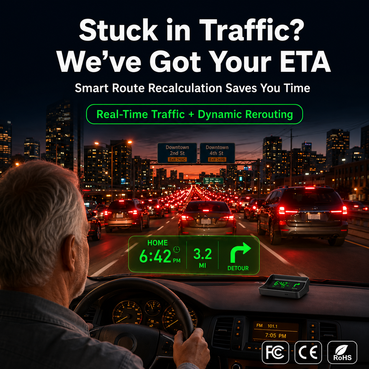 Head-Up-Display (HUD) Auto-GPS Digitaler Tachometer