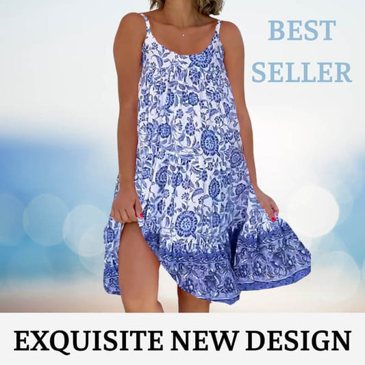 🔥50%Rabatt-Neues bedrucktes Camisole-Kleid