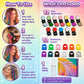 🔥Letzter Tag: 50 % Rabatt!🌈 12-Farben-Set für temporäre Haarkreide mit Applikator