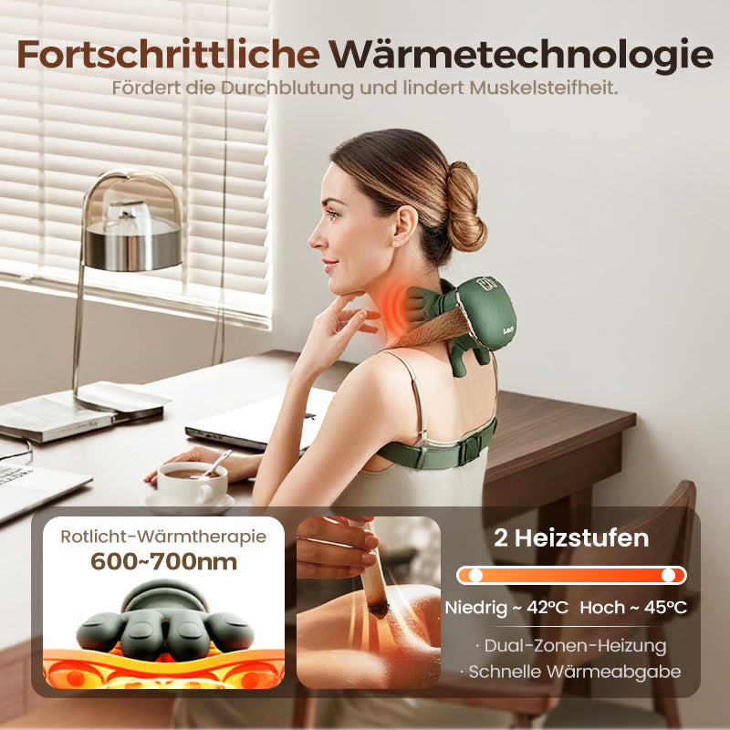 🌲 Super Weihnachtsangebot:60% RABATT! 🌲 Der Beste Tragbare Nackenmassager – 3x mehr Entspannung! 💆