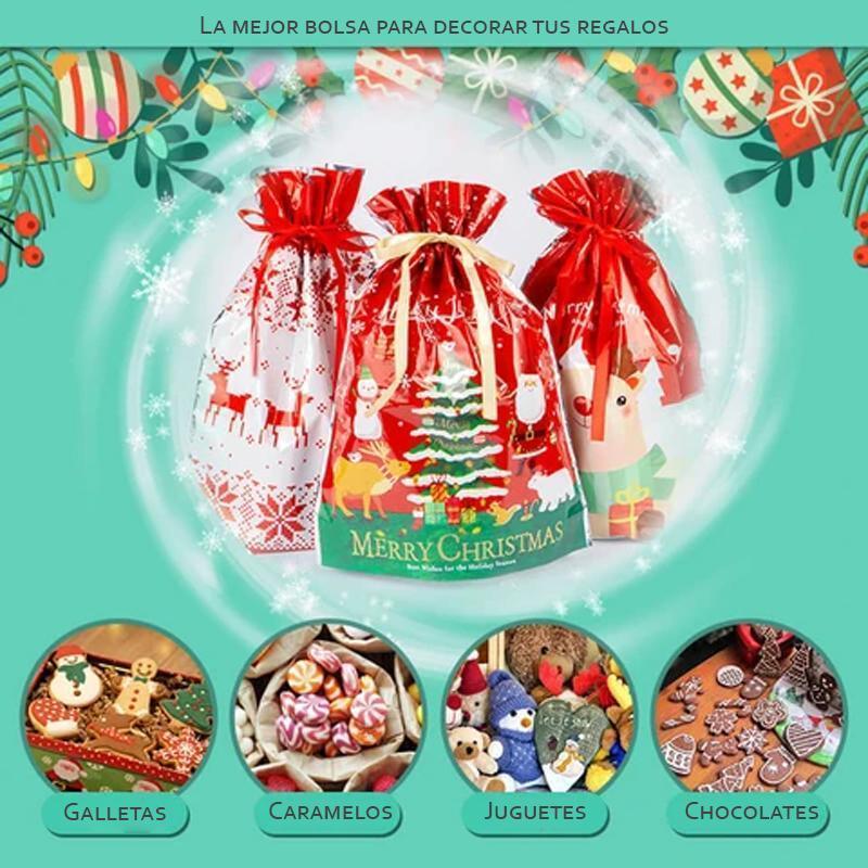 💝 Heißer Verkauf 49% OFF🎁Weihnachtsgeschenktüten mit Kordelzug-Design🎅