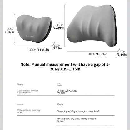 🎁HEIßER VERKAUF⏳Ergonomische Kopfstütze und Lendenkissen für Autositze