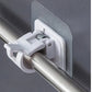 🛡️ Bohrfreier Gardinenstangenhalter – mit verstellbarem Klemmmechanismus & rückstandsfreier Klebetechnologie, ideal für Mietwohnungen & empfindliche Oberflächen (Fliesen, Holz, Glas) 🔧